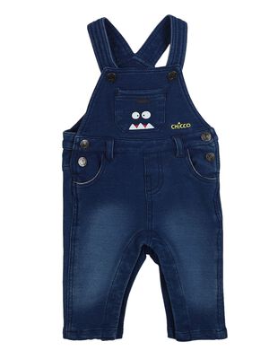Boys Medium Blue Long Dungaree